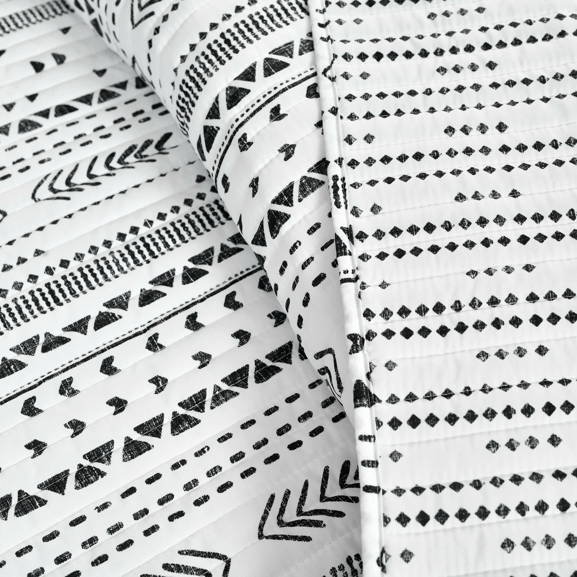 Best deal π Lush Decor Hygge Stripe 3 Piece Quilt Set Black & White π 9 Best deal π Lush Decor Hygge Stripe 3 Piece Quilt Set Black & White π - Image 9