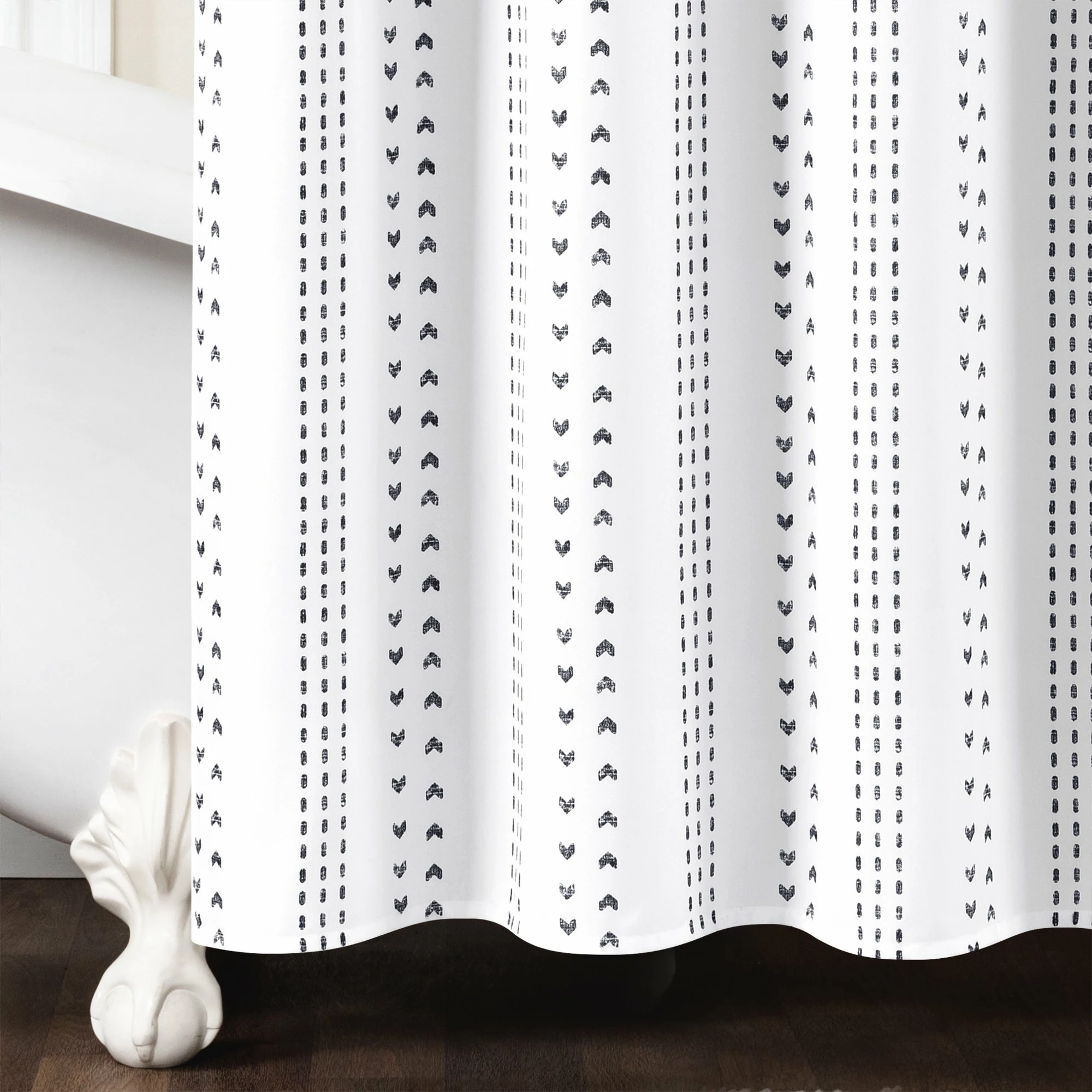 Wholesale π Lush Decor Hygge Stripe Shower Curtain Black π 9 Wholesale π Lush Decor Hygge Stripe Shower Curtain Black π - Image 9