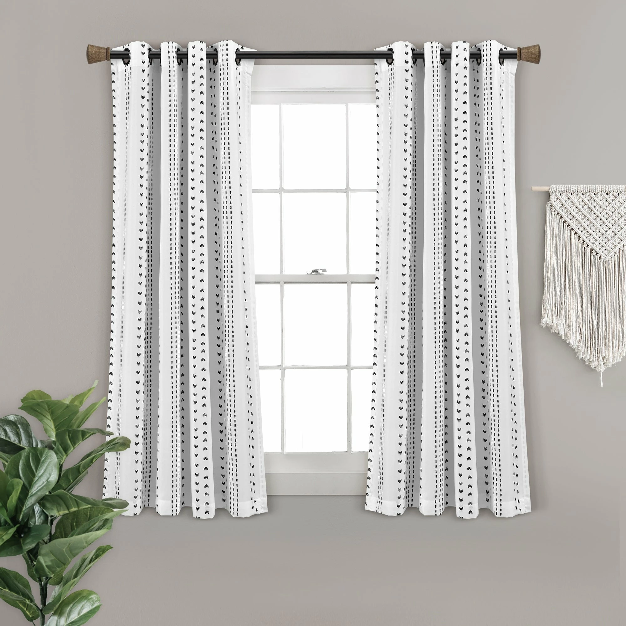 Outlet π― Lush Decor Hygge Stripe Window Curtain Panel Pair π 14 Outlet π― Lush Decor Hygge Stripe Window Curtain Panel Pair π - Image 14