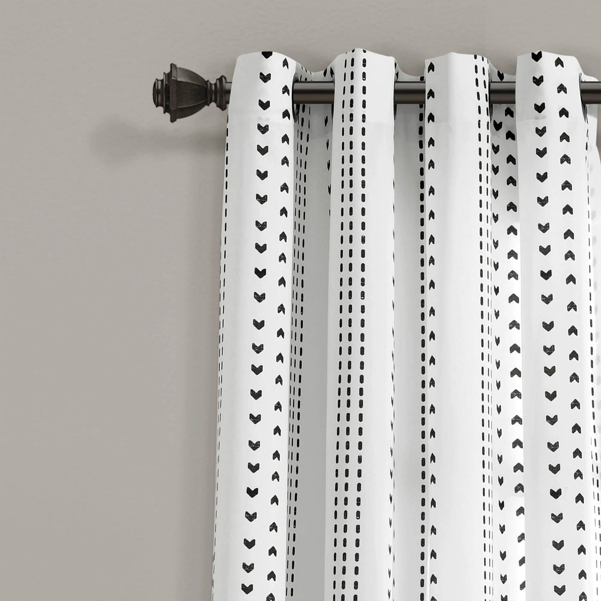 Outlet π― Lush Decor Hygge Stripe Window Curtain Panel Pair π 7 Outlet π― Lush Decor Hygge Stripe Window Curtain Panel Pair π - Image 7