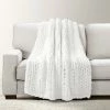 Best Sale ❤️ Lush Decor Hygge Ultra Soft Cozy Chenille Chunky Knit Throw White 😍