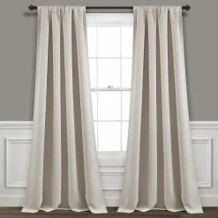 Flash Sale ⌛ Lush Decor Insulated Rod Pocket Blackout Window Curtain Panel Pair Dark Gray ✔️ -Lush Decor Shop Lush Decor Insulated Rod Pocket Blackout Window Curtain Panel Pair 8