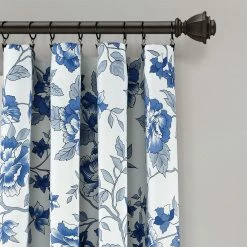 Outlet 😍 Lush Decor Ivana Floral Room Darkening Window Curtain Panel Pair - 84" X 52" Multi-color 🔥 -Lush Decor Shop Lush Decor Ivana Floral Room Darkening Window Curtain Panel Pair 10