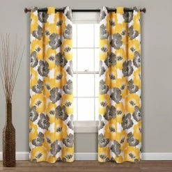 Cheapest π Lush Decor Julie Floral Insulated Grommet Blackout Window Curtain Panel Pair Coral & Gray π₯°