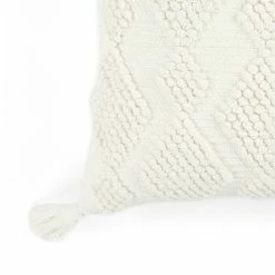 New 😀 Lush Decor Julie Tassel Decorative Pillow Single Snow White 🎉 -Lush Decor Shop Lush Decor Julie Tassel Decorative Pillow Single 4