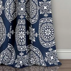 Outlet π Lush Decor Karmen Medallion Room Darkening Window Curtain Panel Pair Navy π 9 Outlet π Lush Decor Karmen Medallion Room Darkening Window Curtain Panel Pair Navy π -Lush Decor Shop Lush Decor Karmen Medallion Room Darkening Window Curtain Panel Pair 2