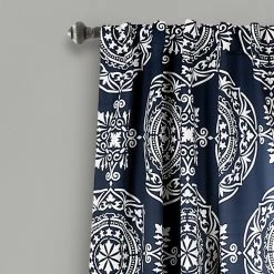 Outlet π Lush Decor Karmen Medallion Room Darkening Window Curtain Panel Pair Navy π 11 Outlet π Lush Decor Karmen Medallion Room Darkening Window Curtain Panel Pair Navy π -Lush Decor Shop Lush Decor Karmen Medallion Room Darkening Window Curtain Panel Pair 4