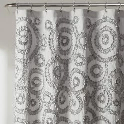 Top 10 ⌛ Lush Decor Keila Shower Curtain Gray 💯 -Lush Decor Shop Lush Decor Keila Shower Curtain 8