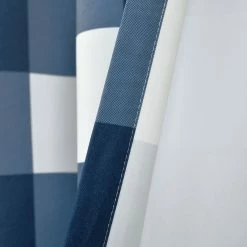Outlet 👏 Lush Decor Kelly Checker Room Darkening Window Curtain Panel Pair Navy 🔔 -Lush Decor Shop Lush Decor Kelly Checker Room Darkening Window Curtain Panel Pair 4