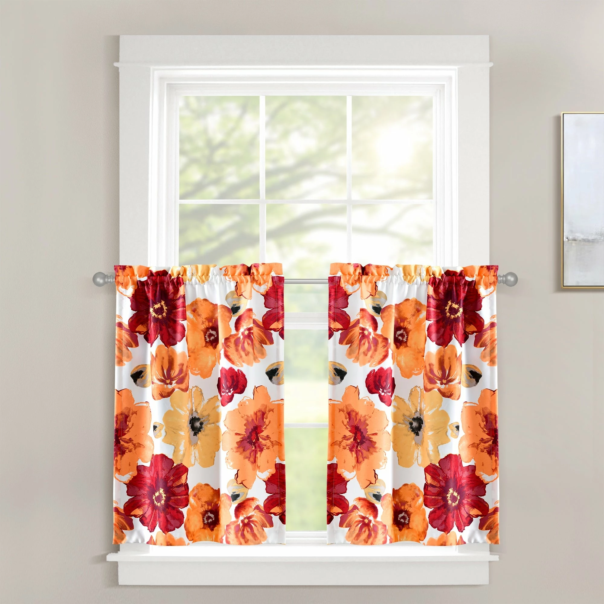 Buy ✨ Lush Decor Leah Light Filtering Kitchen Tiers Blue ⌛ 12 Buy ✨ Lush Decor Leah Light Filtering Kitchen Tiers Blue ⌛ - Image 12