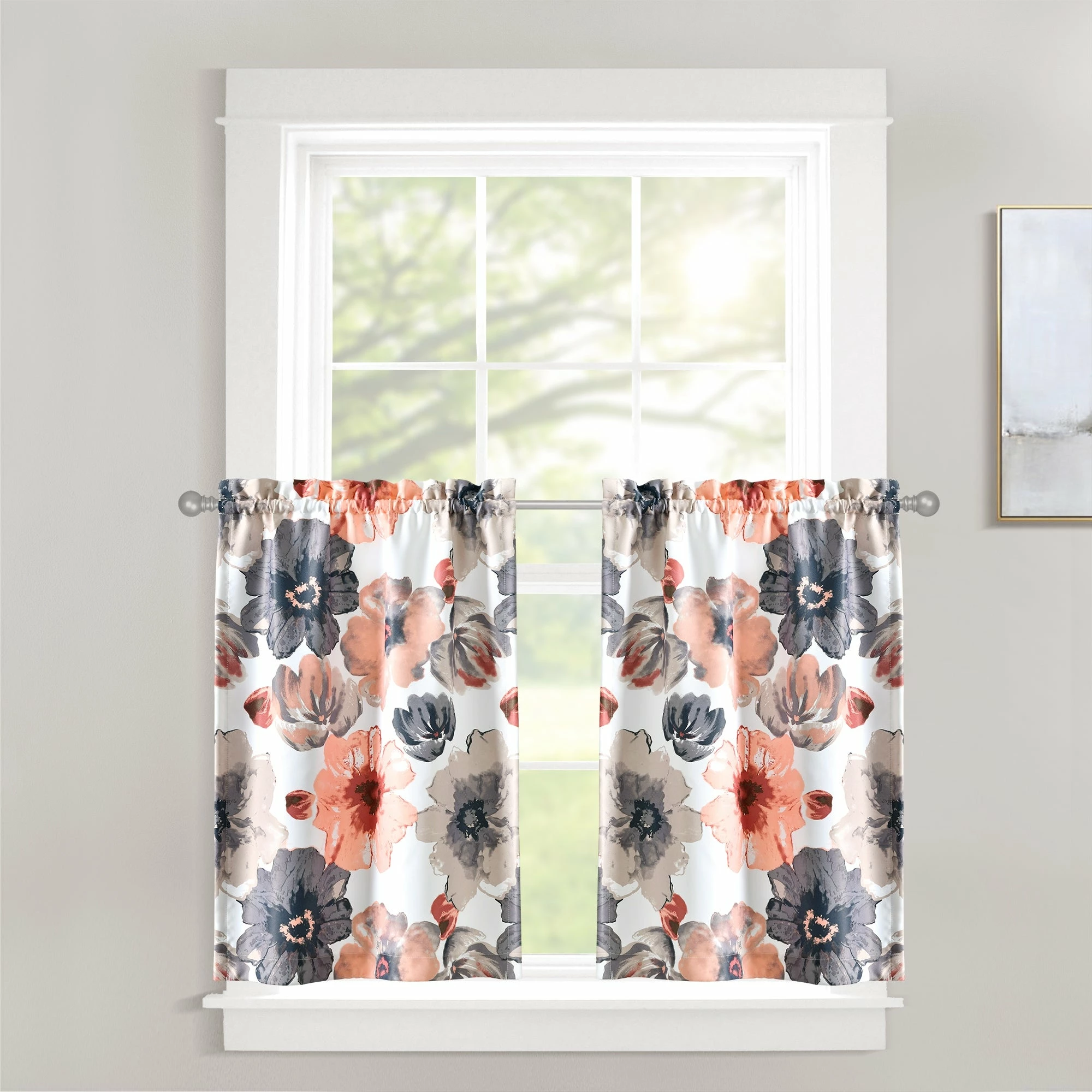 Buy ✨ Lush Decor Leah Light Filtering Kitchen Tiers Blue ⌛ 5 Buy ✨ Lush Decor Leah Light Filtering Kitchen Tiers Blue ⌛ - Image 5