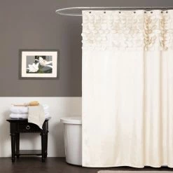 Best reviews of π Lush Decor Lillian Beige Shower Curtain βοΈ