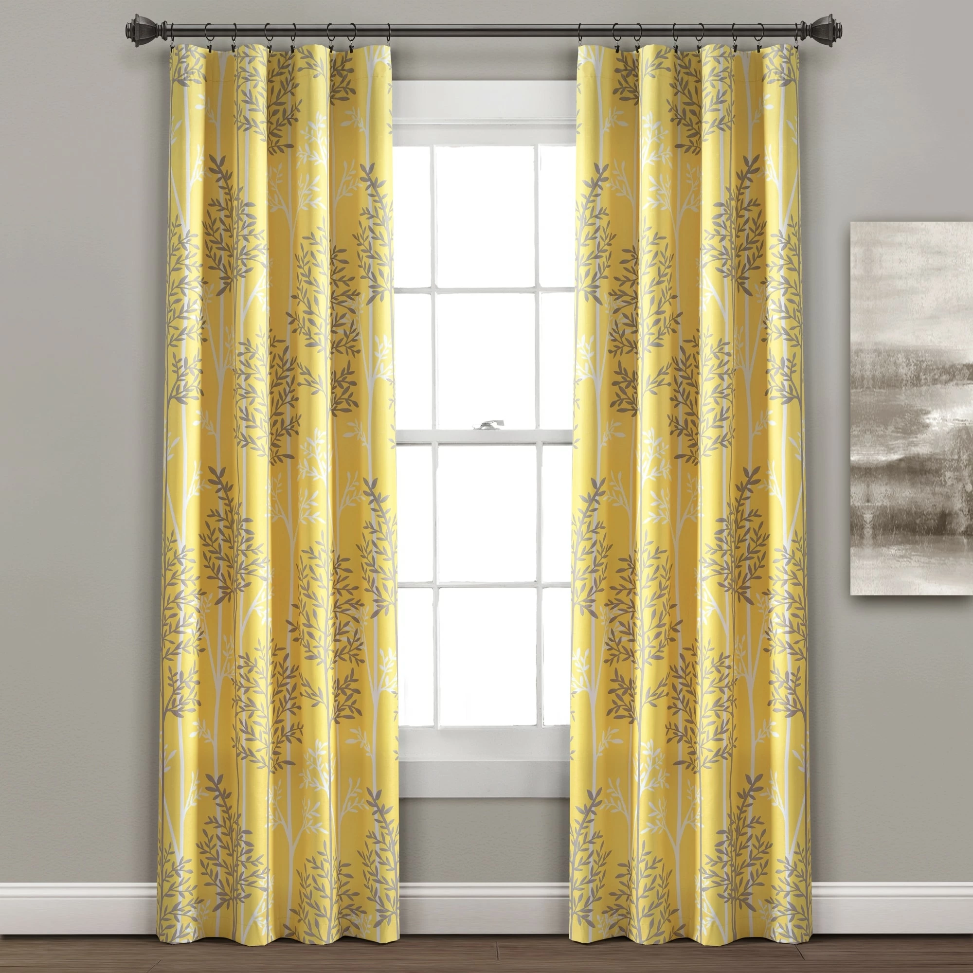 Deals β¨ Lush Decor Linear Tree Insulated Blackout Window Curtain Panel Pair Yellow π 9 Deals β¨ Lush Decor Linear Tree Insulated Blackout Window Curtain Panel Pair Yellow π - Image 9