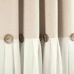 Discount ❤️ Lush Decor Linen Button 100 Percent Lined Blackout Window Curtain Panel Single ✔️ -Lush Decor Shop Lush Decor Linen Button 100 Percent Lined Blackout Window Curtain Panel Single 10