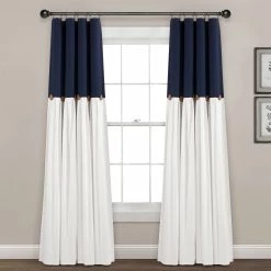 Discount ❤️ Lush Decor Linen Button 100 Percent Lined Blackout Window Curtain Panel Single ✔️ -Lush Decor Shop Lush Decor Linen Button 100 Percent Lined Blackout Window Curtain Panel Single 5