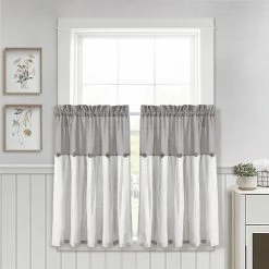 Promo π€© Lush Decor Linen Button Kitchen Tier Window Curtain Panel Pair Gray π₯ 26 Promo π€© Lush Decor Linen Button Kitchen Tier Window Curtain Panel Pair Gray π₯ -Lush Decor Shop Lush Decor Linen Button Kitchen Tier Window Curtain Panel Pair 11