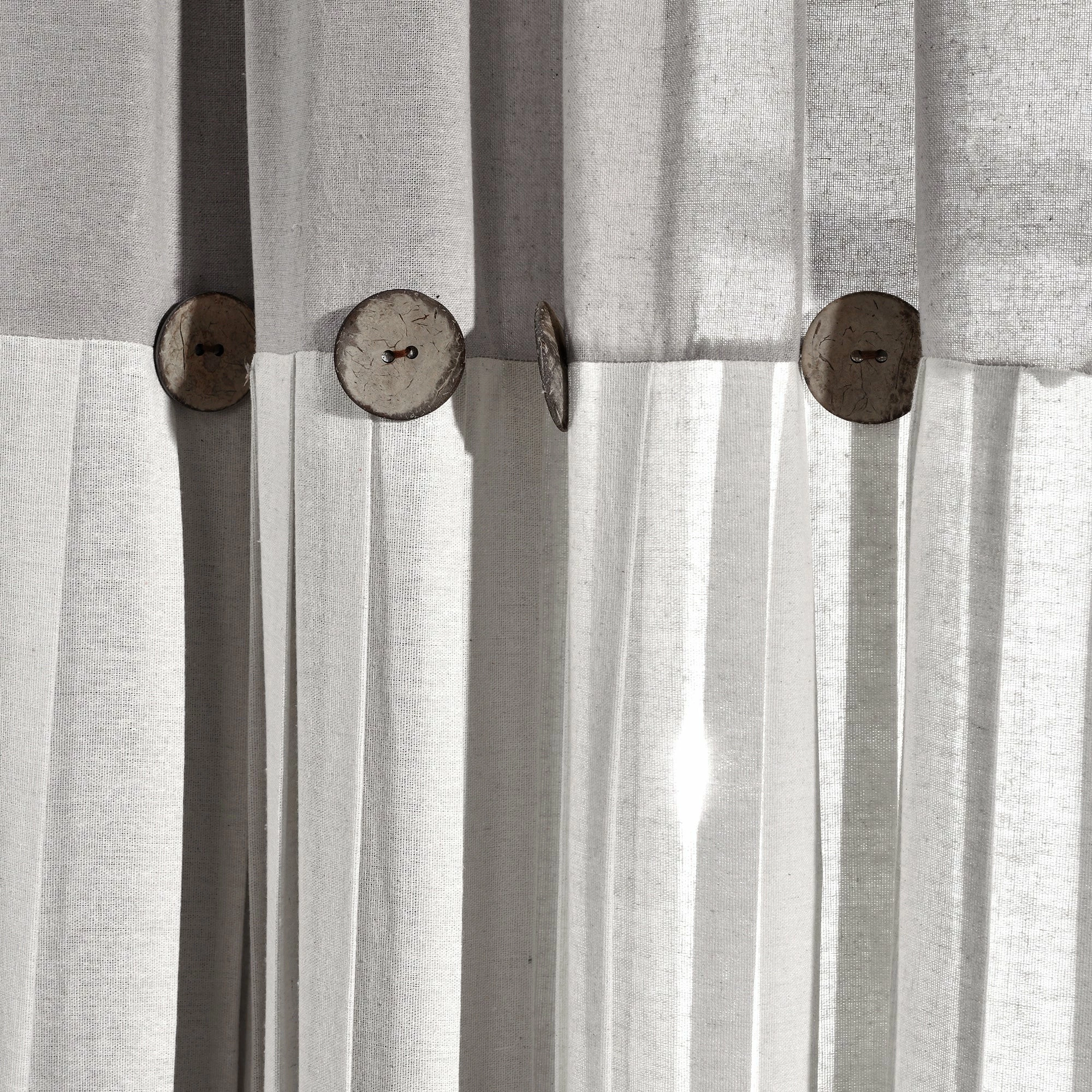 Promo π€© Lush Decor Linen Button Kitchen Tier Window Curtain Panel Pair Gray π₯ 7 Promo π€© Lush Decor Linen Button Kitchen Tier Window Curtain Panel Pair Gray π₯ - Image 7