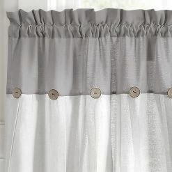 Promo π€© Lush Decor Linen Button Kitchen Tier Window Curtain Panel Pair Gray π₯ 24 Promo π€© Lush Decor Linen Button Kitchen Tier Window Curtain Panel Pair Gray π₯ -Lush Decor Shop Lush Decor Linen Button Kitchen Tier Window Curtain Panel Pair 9