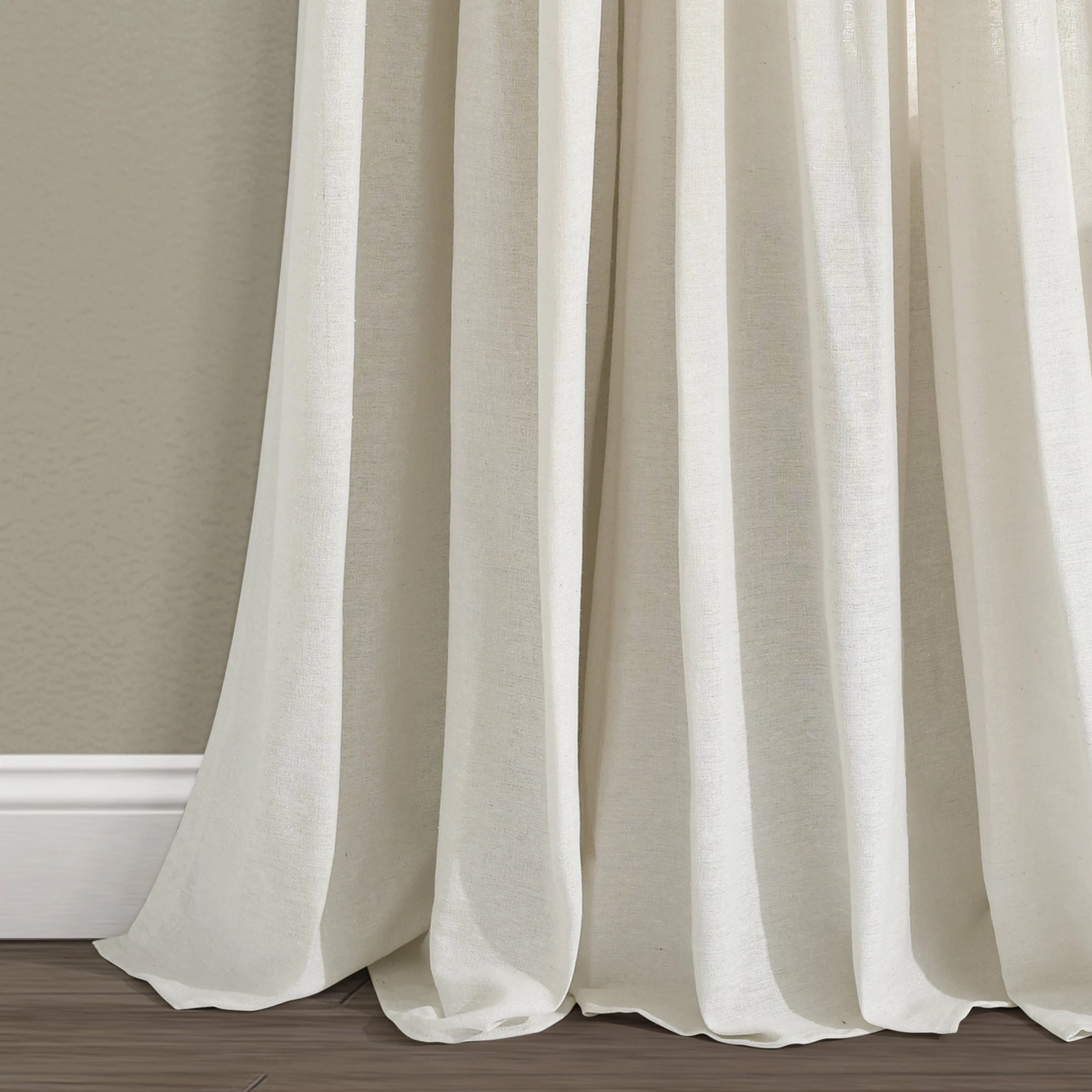 Flash Sale 🔥 Lush Decor Linen Button New Window Curtain Single Panel - 108" X 40" Off-white 🌟 14 Flash Sale 🔥 Lush Decor Linen Button New Window Curtain Single Panel - 108" X 40" Off-white 🌟 - Image 14