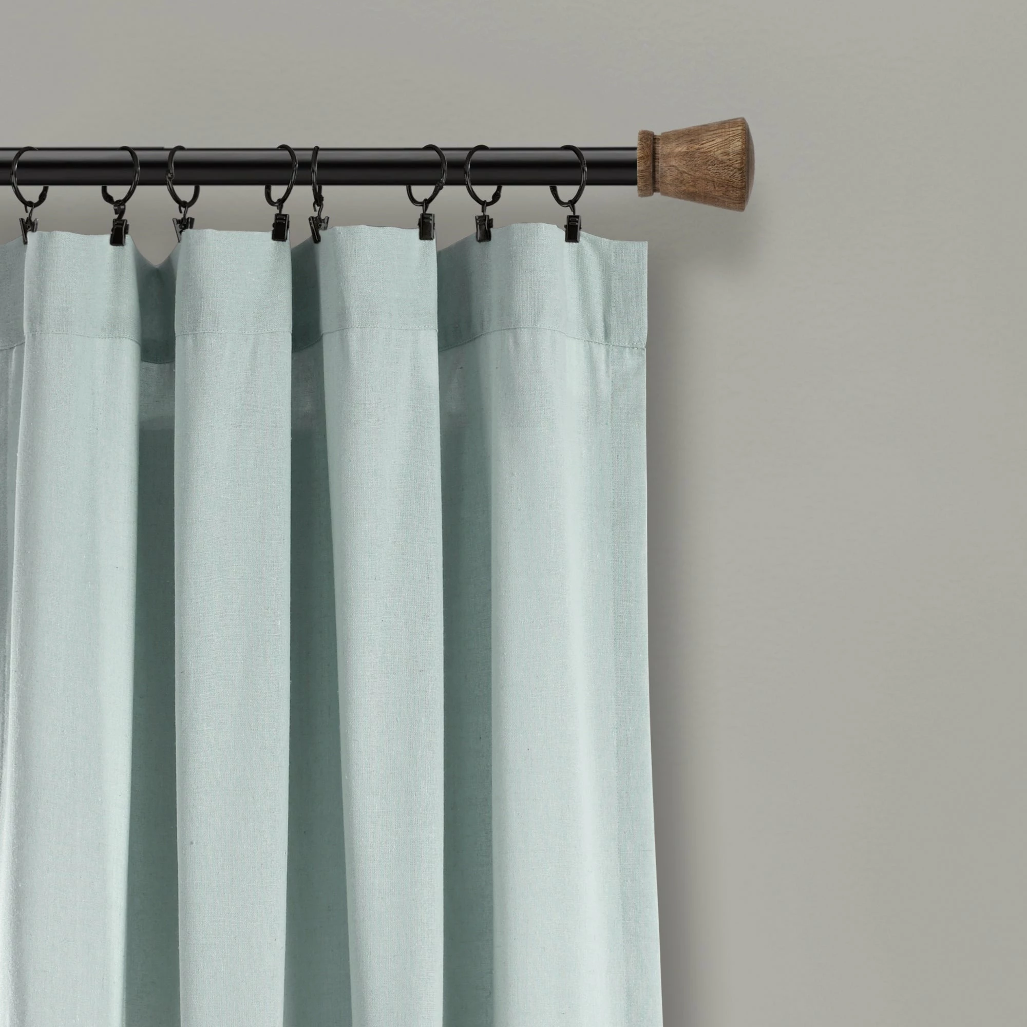 Flash Sale 🔥 Lush Decor Linen Button New Window Curtain Single Panel - 108" X 40" Off-white 🌟 3 Flash Sale 🔥 Lush Decor Linen Button New Window Curtain Single Panel - 108" X 40" Off-white 🌟 - Image 3
