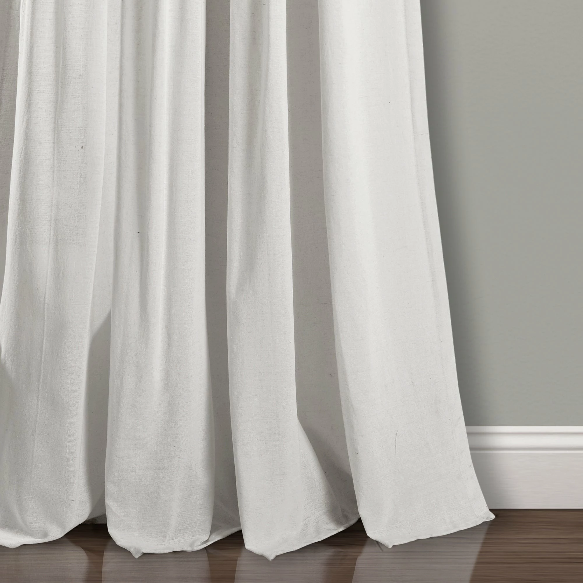 Flash Sale 🔥 Lush Decor Linen Button New Window Curtain Single Panel - 108" X 40" Off-white 🌟 8 Flash Sale 🔥 Lush Decor Linen Button New Window Curtain Single Panel - 108" X 40" Off-white 🌟 - Image 8