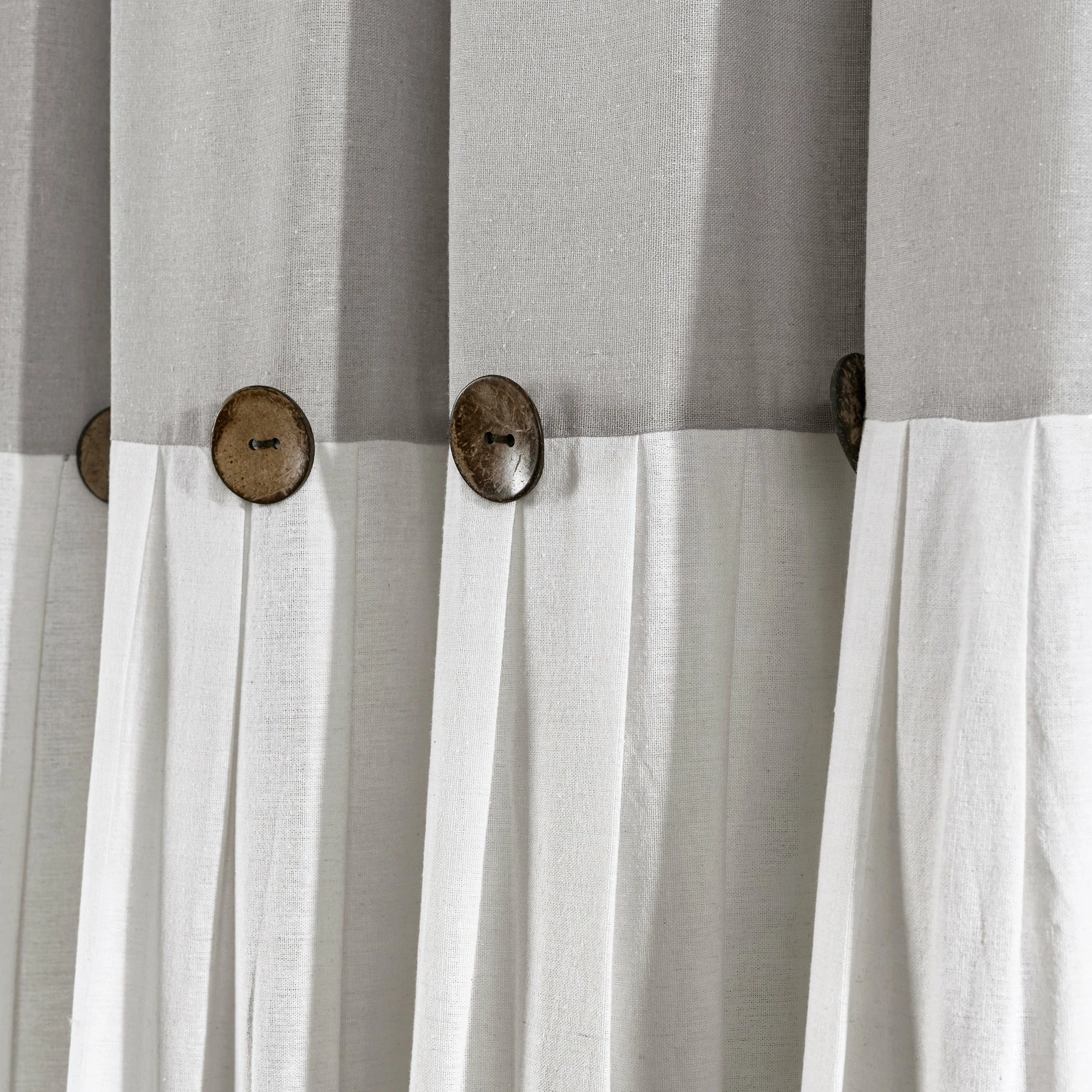 Flash Sale 🔥 Lush Decor Linen Button New Window Curtain Single Panel - 108" X 40" Off-white 🌟 9 Flash Sale 🔥 Lush Decor Linen Button New Window Curtain Single Panel - 108" X 40" Off-white 🌟 - Image 9