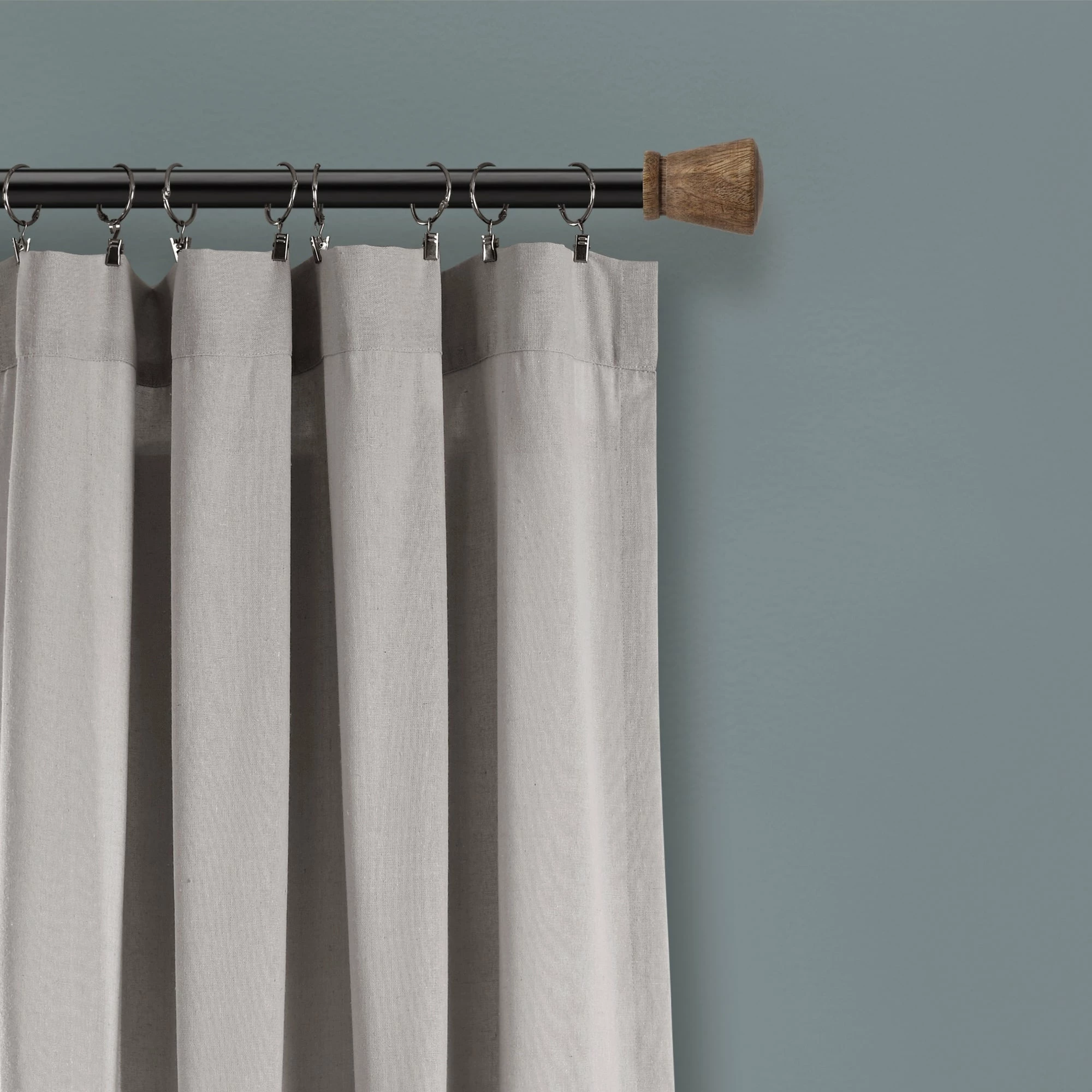 Flash Sale 🔥 Lush Decor Linen Button New Window Curtain Single Panel - 108" X 40" Off-white 🌟 10 Flash Sale 🔥 Lush Decor Linen Button New Window Curtain Single Panel - 108" X 40" Off-white 🌟 - Image 10