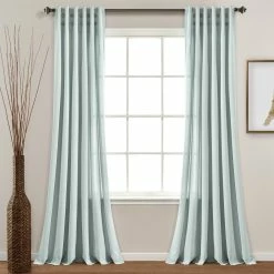 Best reviews of 🌟 Lush Decor Linen Button Pinched Pleat Window Curtain Single Panel - 84" X 40" Light Gray 😉