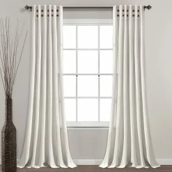Best reviews of 🌟 Lush Decor Linen Button Pinched Pleat Window Curtain Single Panel - 84" X 40" Light Gray 😉 -Lush Decor Shop Lush Decor Linen Button Pinched Pleat Window Curtain Single Panel 5