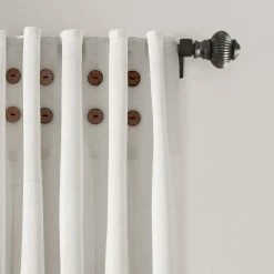 Best reviews of 🌟 Lush Decor Linen Button Pinched Pleat Window Curtain Single Panel - 84" X 40" Light Gray 😉 -Lush Decor Shop Lush Decor Linen Button Pinched Pleat Window Curtain Single Panel 6