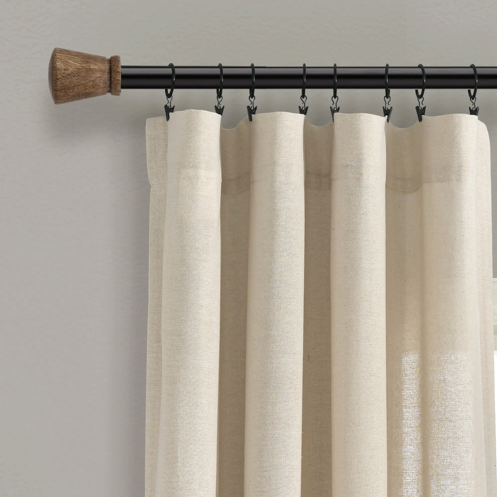 Hot Sale ✔️ Lush Decor Linen Button Single Panel Window Curtain ✨ 6 Hot Sale ✔️ Lush Decor Linen Button Single Panel Window Curtain ✨ - Image 6