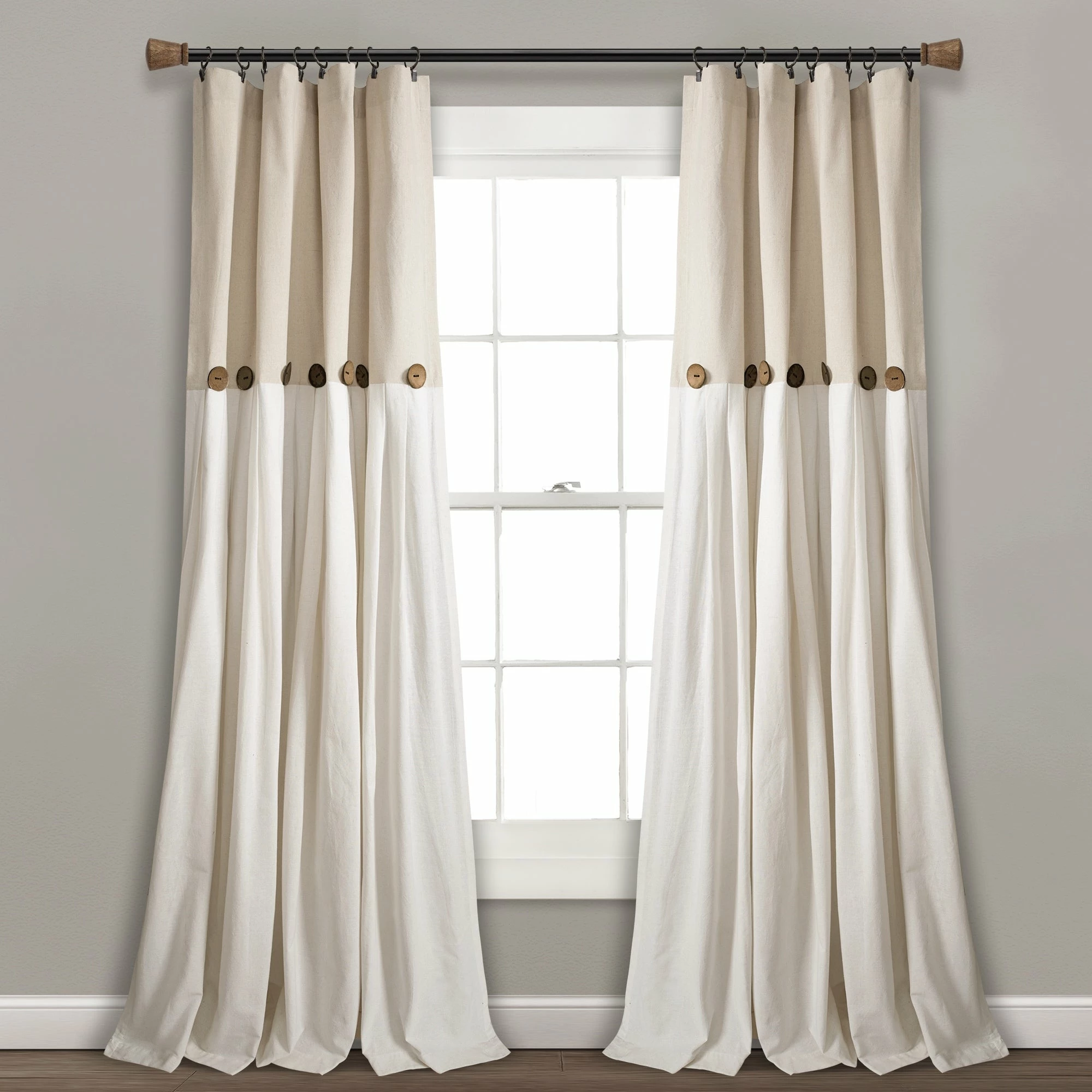 Hot Sale ✔️ Lush Decor Linen Button Single Panel Window Curtain ✨ 10 Hot Sale ✔️ Lush Decor Linen Button Single Panel Window Curtain ✨ - Image 10