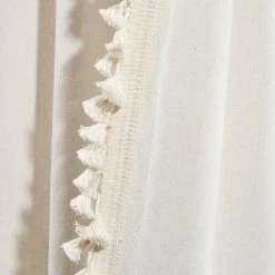 Best deal ⌛ Lush Decor Linen Tassel Window Curtain Panel (Single Panel) - 84" X 40" - 84" X 40" Light Gray 🛒 -Lush Decor Shop Lush Decor Linen Tassel Window Curtain Panel 28Single Panel29 9