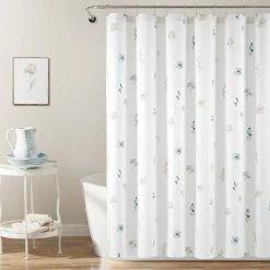 Deals 🎉 Lush Decor Livia Flora Silver-Infused Antimicrobial Shower Curtain 🧨 -Lush Decor Shop Lush Decor Livia Flora Silver Infused Antimicrobial Shower Curtain 1
