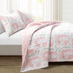 Outlet 😉 Lush Decor Make A Wish Inspirational Unicorn Reversible Oversized 2 Piece Quilt 👍
