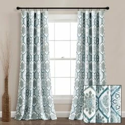 Discount ✔️ Lush Decor Marvel Room Darkening Window Curtain Panel Pair Navy 🔔 -Lush Decor Shop Lush Decor Marvel Room Darkening Window Curtain Panel Pair 8