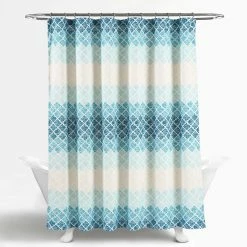 Lush Decor Shop -Lush Decor Shop Lush Decor Medallion Ombre Shower Curtain 1