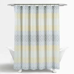 Coupon ⭐ Lush Decor Medallion Ombre Shower Curtain Yellow/gray 🧨 -Lush Decor Shop Lush Decor Medallion Ombre Shower Curtain 7