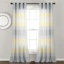 Best reviews of 🤩 Lush Decor Medallion Ombre Window Curtain Panel Pair - 84" X 52" Yellow 😀