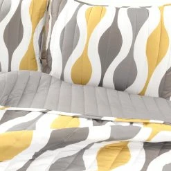 Best reviews of 👏 Lush Decor Mid Century Geo 3 Piece Quilt Set Gold & Gray 👏 -Lush Decor Shop Lush Decor Mid Century Geo 3 Piece Quilt Set 7