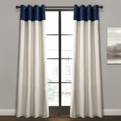 Best Pirce π₯ Lush Decor Milo Linen Window Curtain Panel Pair Navy π