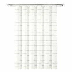 Budget 🥰 Lush Decor Modern Galaxy Waffle Woven Cotton Shower Curtain Single 🎉 -Lush Decor Shop Lush Decor Modern Galaxy Waffle Woven Cotton Shower Curtain Single 2