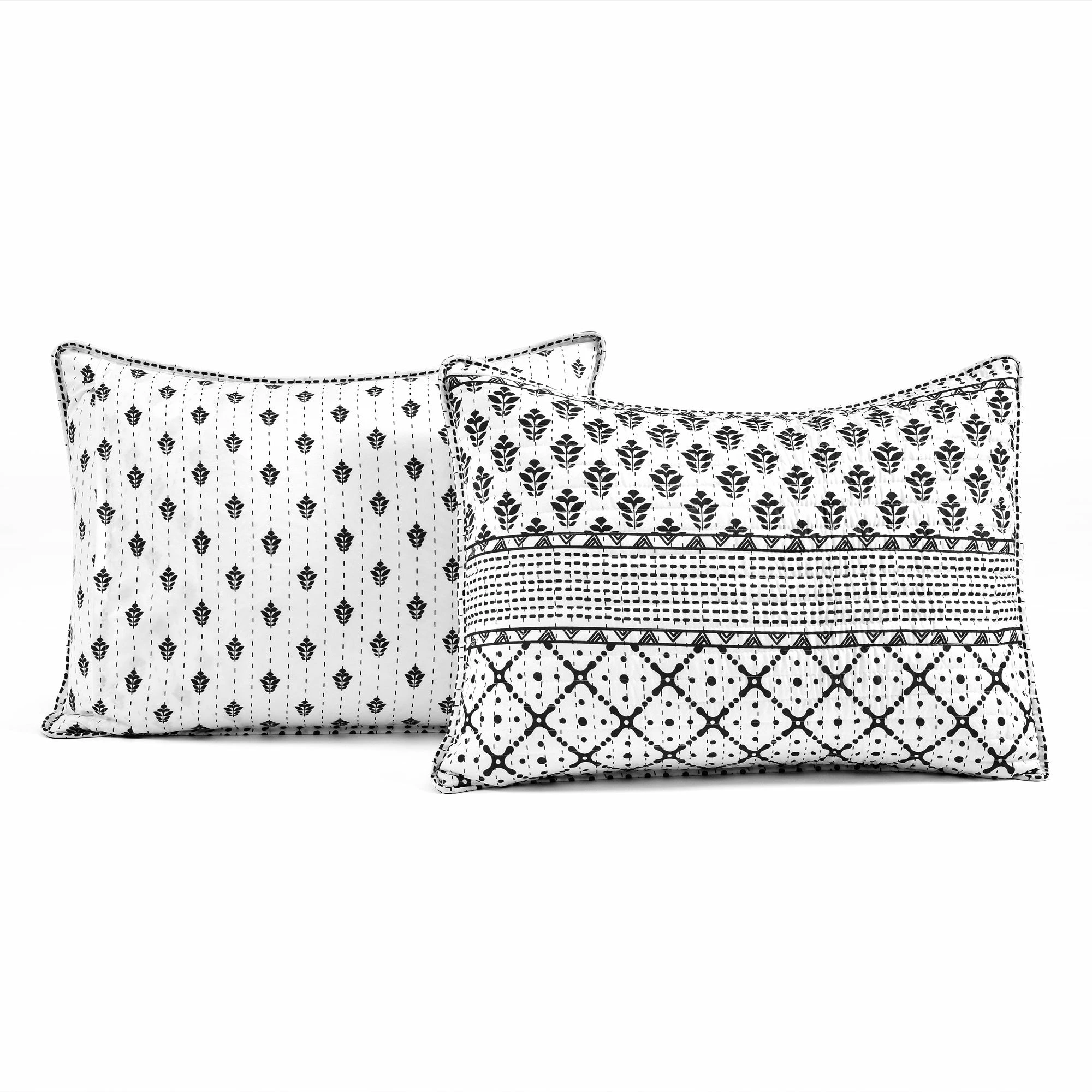 Outlet 𧨠Lush Decor Monique Stripe 3 Piece Quilt Set Navy & White π 8 Outlet 𧨠Lush Decor Monique Stripe 3 Piece Quilt Set Navy & White π - Image 8