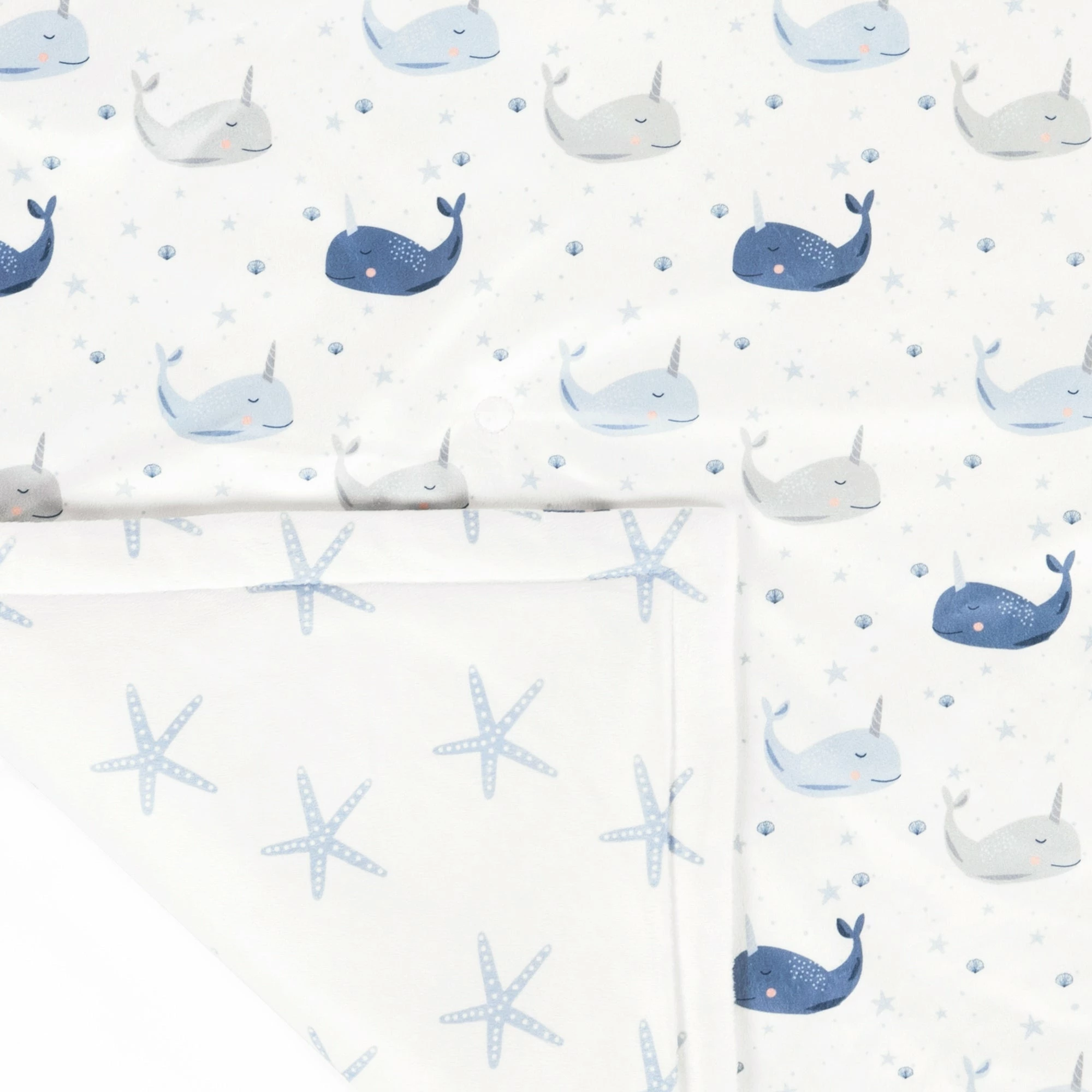 Promo π Lush Decor Narwhal Starfish Reversible Soft & Plush Oversized Blanket - 50" X 36" π 2 Promo π Lush Decor Narwhal Starfish Reversible Soft & Plush Oversized Blanket - 50" X 36" π - Image 2