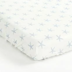 Best deal 🛒 Lush Decor Narwhal Starfish Stars Allover Soft & Plush Fitted Crib Sheet - 52"x 28" X 9" 😍