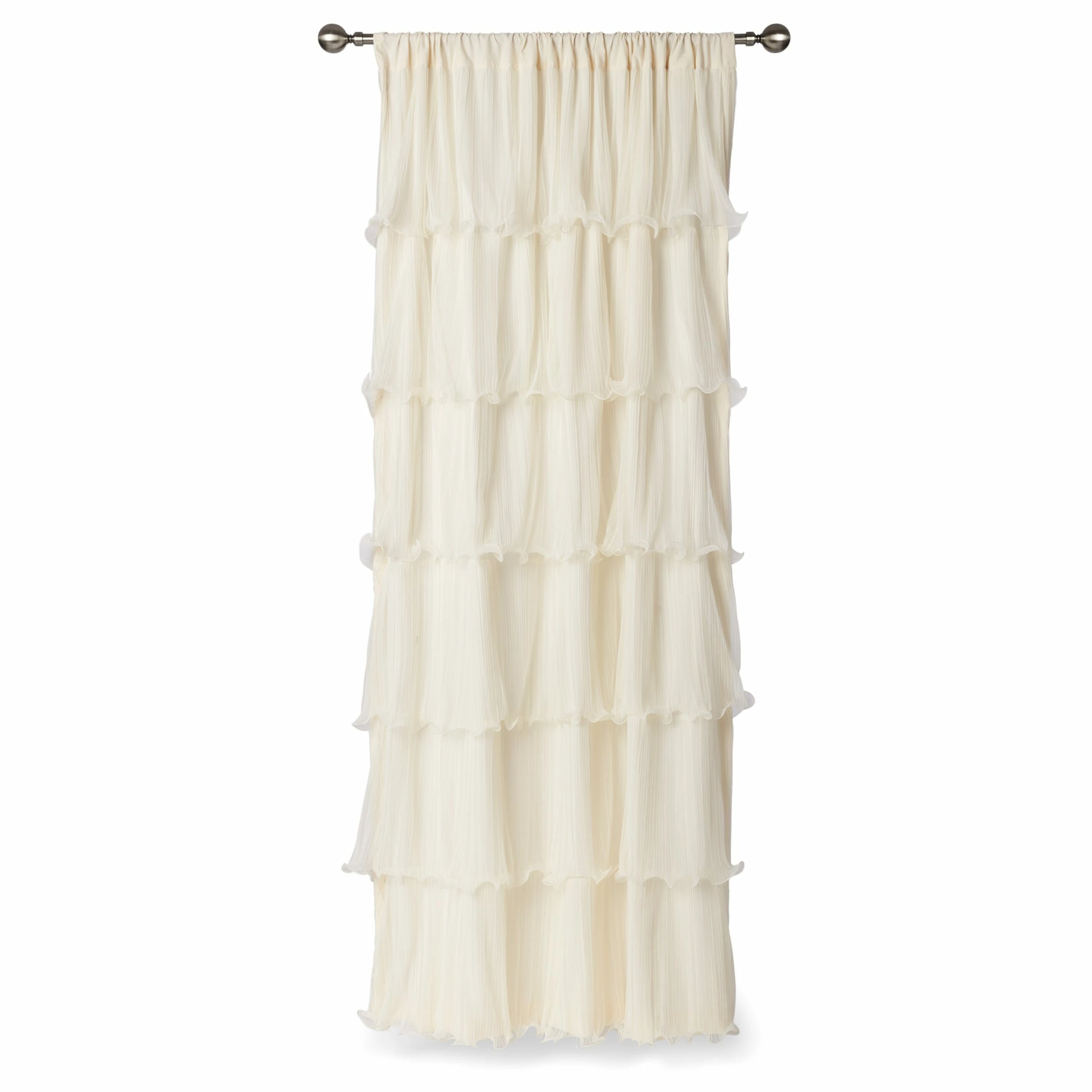 Best Pirce π₯ Lush Decor Nerina Ruffled Single Curtain Panel - 54"w X 84"l - 54"w X 84"l Ivory βοΈ 10 Best Pirce π₯ Lush Decor Nerina Ruffled Single Curtain Panel - 54"w X 84"l - 54"w X 84"l Ivory βοΈ - Image 10