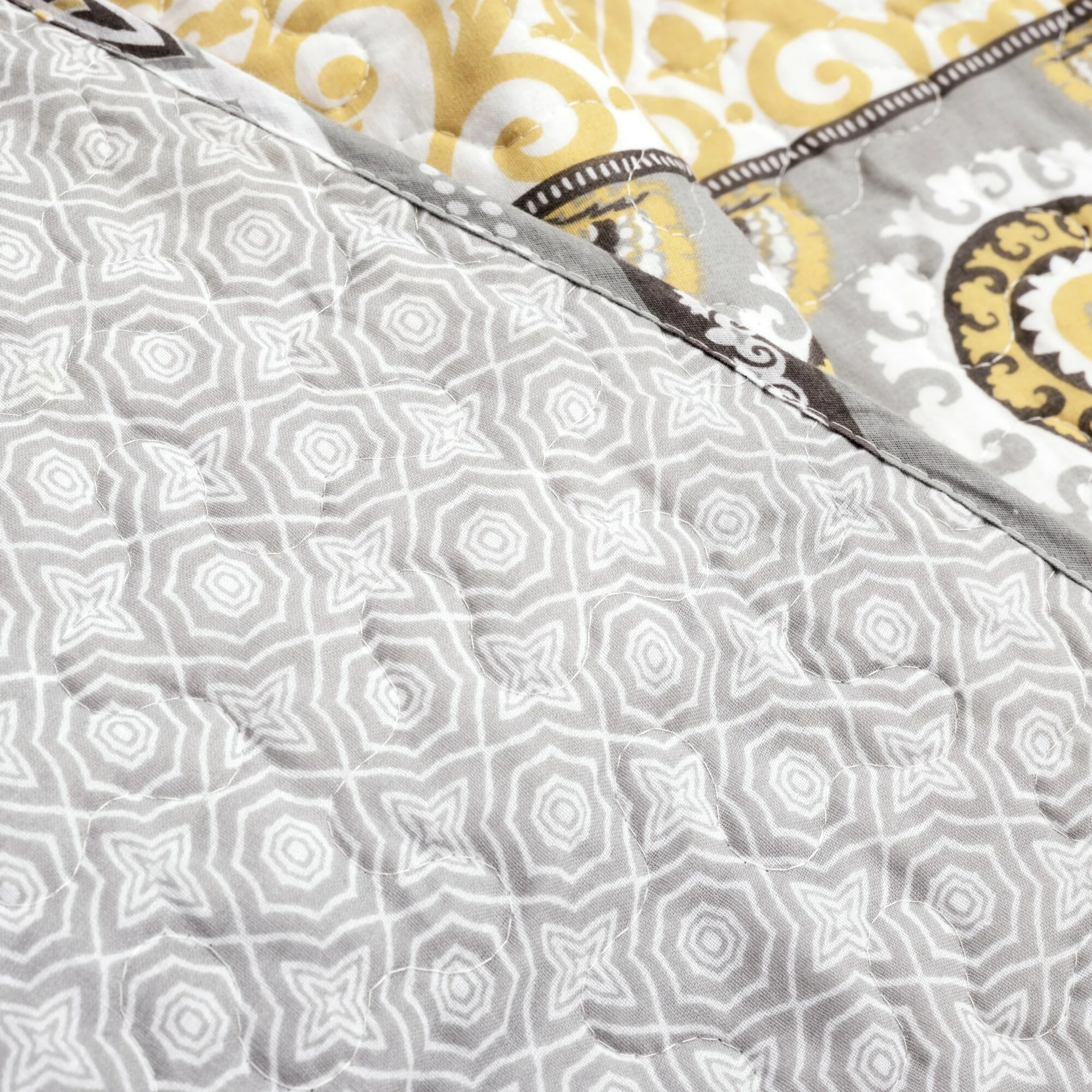 Wholesale π― Lush Decor Nesco Throw Blanket Yellow & Gray π 6 Wholesale π― Lush Decor Nesco Throw Blanket Yellow & Gray π - Image 6