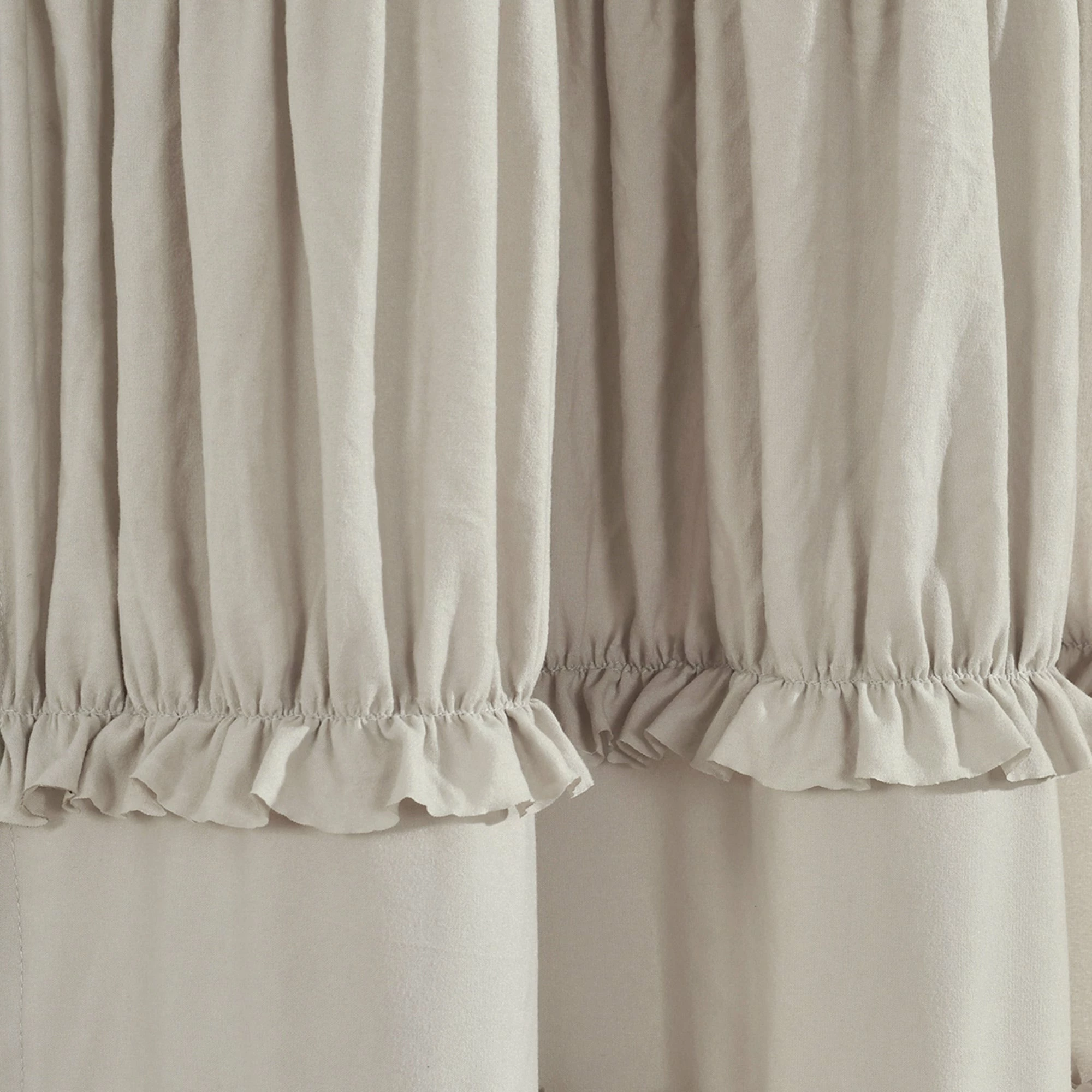 Promo β¨ Lush Decor Nova Ruffle Window Curtain Panel Pair Ivory π 11 Promo β¨ Lush Decor Nova Ruffle Window Curtain Panel Pair Ivory π - Image 11