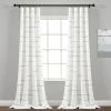 Coupon 👍 Lush Decor Ombre Stripe Yarn Dyed Cotton Window Curtain Panel Pair - 108" X 40" ✨