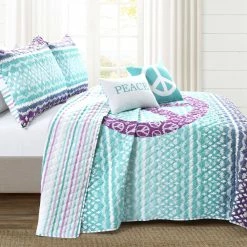 Promo β Lush Decor Peace Ombre Reversible Quilt Set Purple & Blue π 11 Promo β Lush Decor Peace Ombre Reversible Quilt Set Purple & Blue π -Lush Decor Shop Lush Decor Peace Ombre Reversible Quilt Set 3